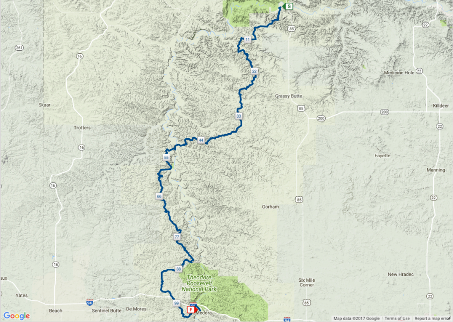 Maah Daah Hey 100 - Maah Daah Hey 100 Course Layout & Elevation Profile